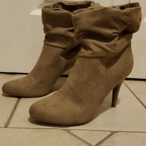 3 1/2" Suede Spiked Heels